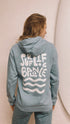WAVY SURFLIFEBALANCE Hoodie stone blue