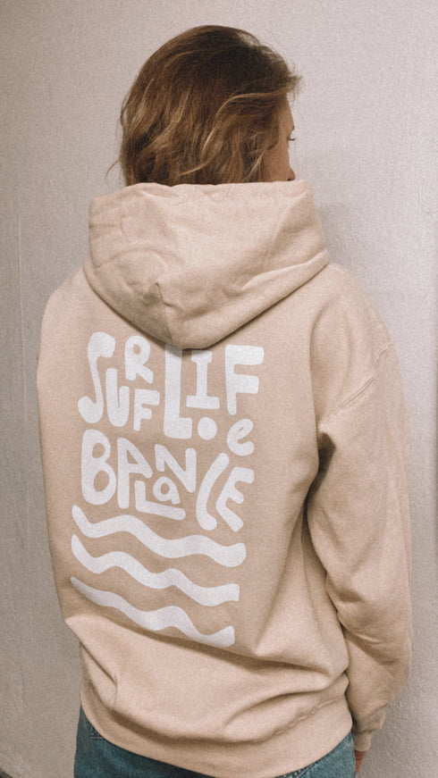 WAVY SURFLIFEBALANCE Hoodie sand