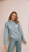 WAVY SURFLIFEBALANCE Hoodie stone blue