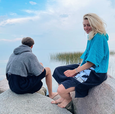 Slice Poncho Surfponcho Ocean Blue Ponchino