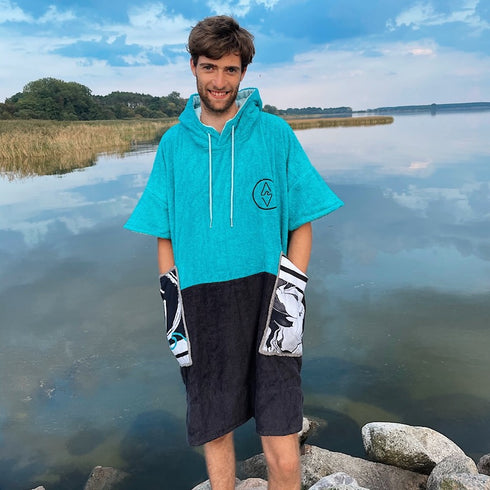 Slice Poncho Surfponcho Ocean Blue Ponchino