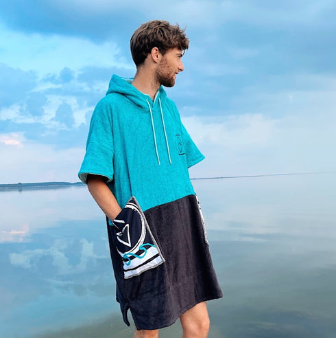 Slice Poncho Surfponcho Ocean Blue Ponchino