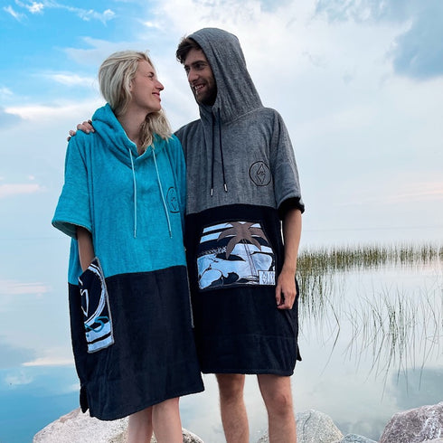 Slice Poncho Surfponcho Ocean Blue Ponchino