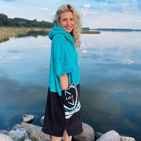 Slice Poncho Surfponcho Ocean Blue Ponchino