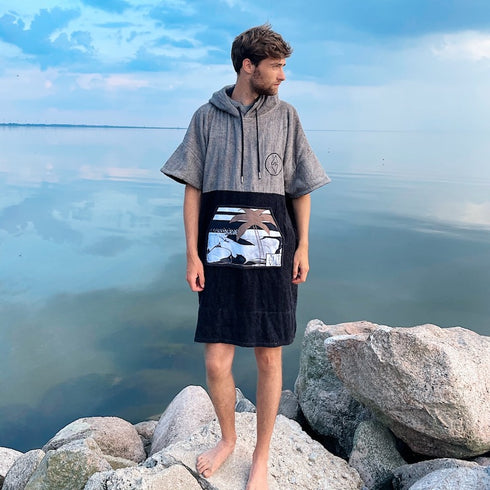 Slice Poncho Surfponcho Summer Grey Ponchino