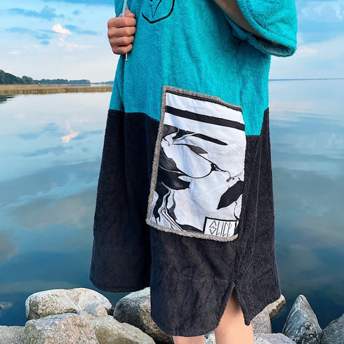Slice Poncho Surfponcho Ocean Blue Ponchino