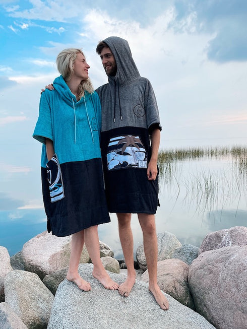 Slice Poncho Surfponcho Summer Grey Ponchino