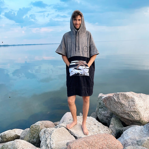 Slice Poncho Surfponcho Summer Grey Ponchino