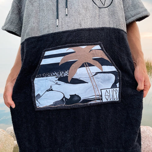 Slice Poncho Surfponcho Summer Grey Ponchino